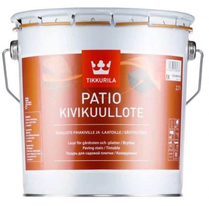 Лазурь для садовой плитки PATIO 2,7л. Лазурь для садовой плитки PATIO 2,7л.