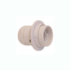 Патрон Е27 пластиковый с прижимным кольцом 