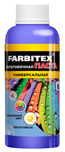 Колер-паста черная универсальная ФАРБИТЕКС 100мл (1/6) Колер-паста черная универсальная ФАРБИТЕКС 100мл (1/6)