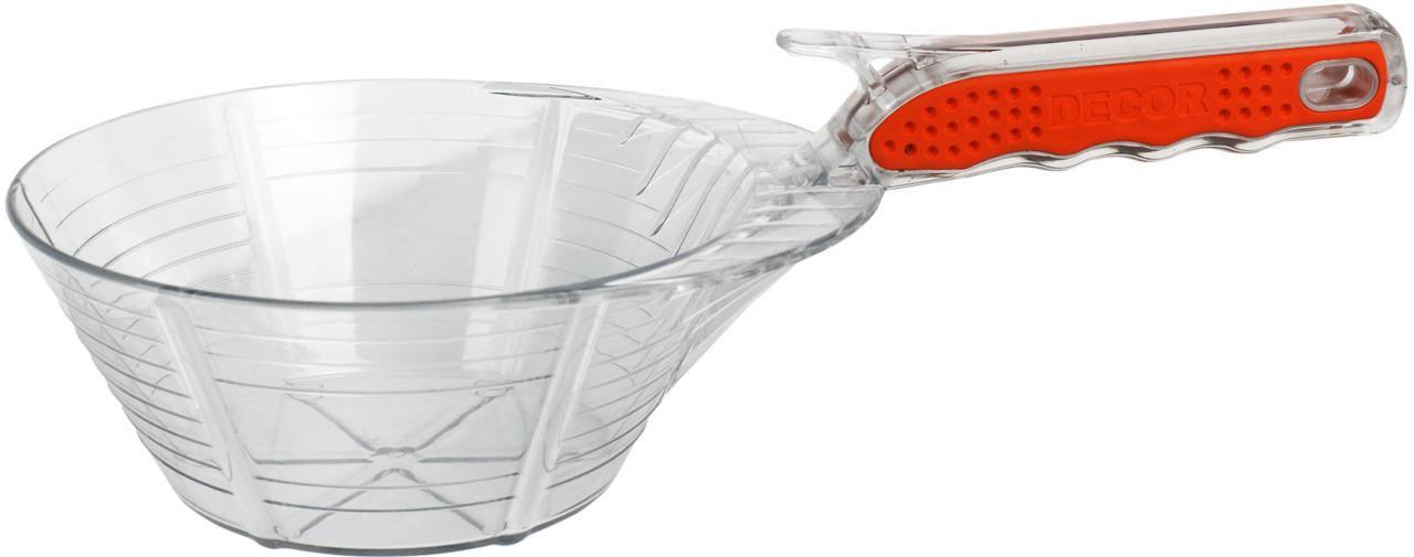 Ковш строительный 1,1 л, пластиковый ударопрочный DЕCOR 1/8