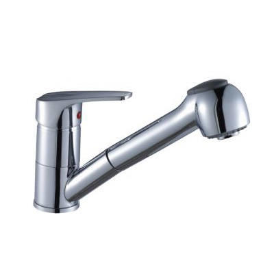 Смеситель д/кухни рычажный D40-25  с вытяжным изливом (парикмахер) 