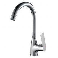 Смеситель д/кухни рычажный RS27-23 высокий поворот излив хром 