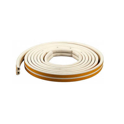 Лента уплотнитель D-пр. д/окон белый 1/50 м х 2  (двойная)