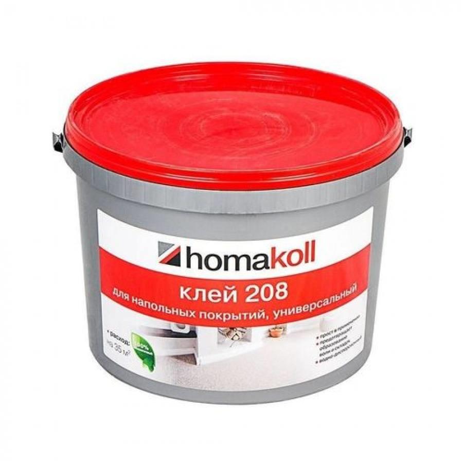 Клей ПВХ для линолеума и плитки 208 homakoll универ.,  7кг
