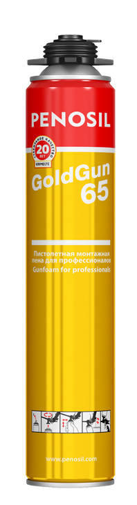 Пена проф. PENOSIL GOLD GUN 65л (до -5 °C) (875мл) летняя Пена проф. PENOSIL GOLD GUN 65л (до -5 °C) (875мл) летняя