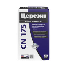 Пол наливной самовыравнивающийся, универсальный, ЦЕРЕЗИТ CN 175 (3-60мм), 25кг 