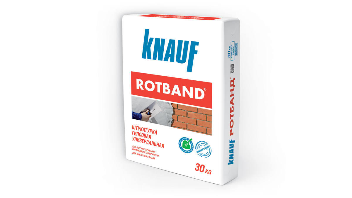 Штукатурка гипсовая Ротбанд, Кнауф, 30 кг Штукатурка гипсовая Ротбанд, Кнауф, 30 кг
