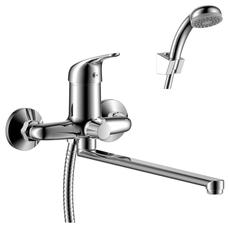 Смеситель д/ванны рычажный Y35-32 с плоским изливом 350 мм, хром