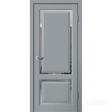 Дверь ESTETIC E2 эмалит серый зеркало 80