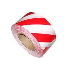 Лента сигнал. 50*200м красно-белая 