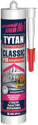 Клей монтажный ТИТАН classiс FIX прозрач 310мл/12 Клей монтажный ТИТАН classiс FIX прозрач 310мл/12