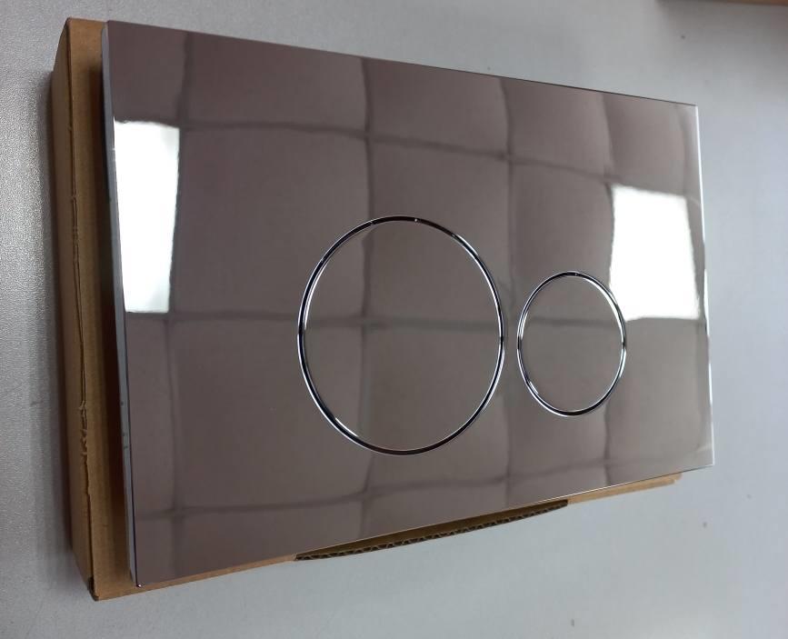 Кнопка для инсталляции Т-101, F1 хром 