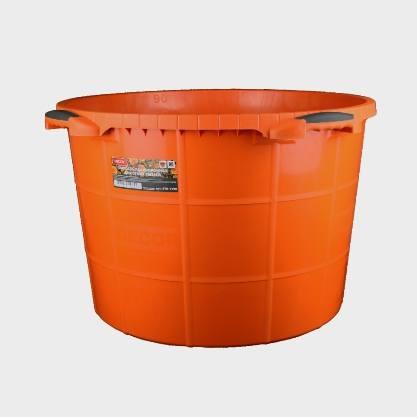 Таз строительный круглый 90л ударопрочный, ручка 2К DECOR 1/3