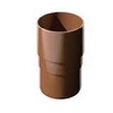 Водосточные системы ТН ПВХ муфта трубы, коричневый, 100 шт. в кор., арт. 359457