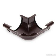 Водосточные системы ТН ПВХ угол желоба 90 градусов, коричневый, арт. 359460