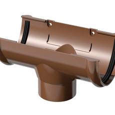 Водосточные системы ТН ПВХ воронка желоба, коричневый, 20 шт. в кор., арт. 359453