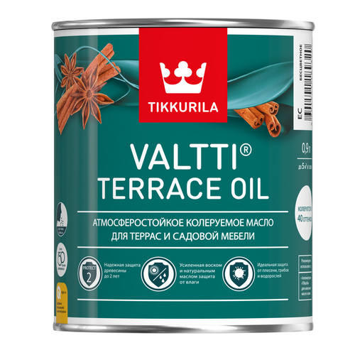 Масло для террас и садовой мебели Valtti Terrace Oil 0,9л Масло для террас и садовой мебели Valtti Terrace Oil 0,9л