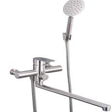 Смеситель д/ванны рычажный нерж хром AQUAVISTA 19018