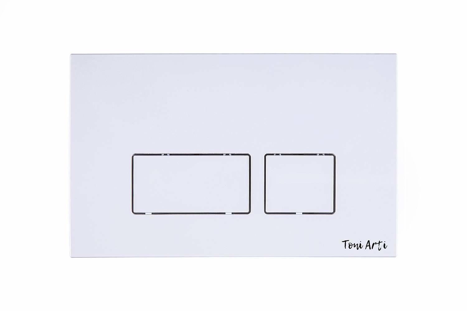 Кнопка для систем инсталляции, TONI ARTI  белый глянец 