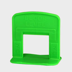 Система выравнивания плитки с зажимом Ворота LEVEL (для крупноформатной плитки), DECOR, 2мм (100 штук в пакете)