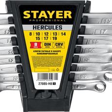Набор ключей комбинированных 8 шт, 8 - 19 мм STAYER HERCULES
