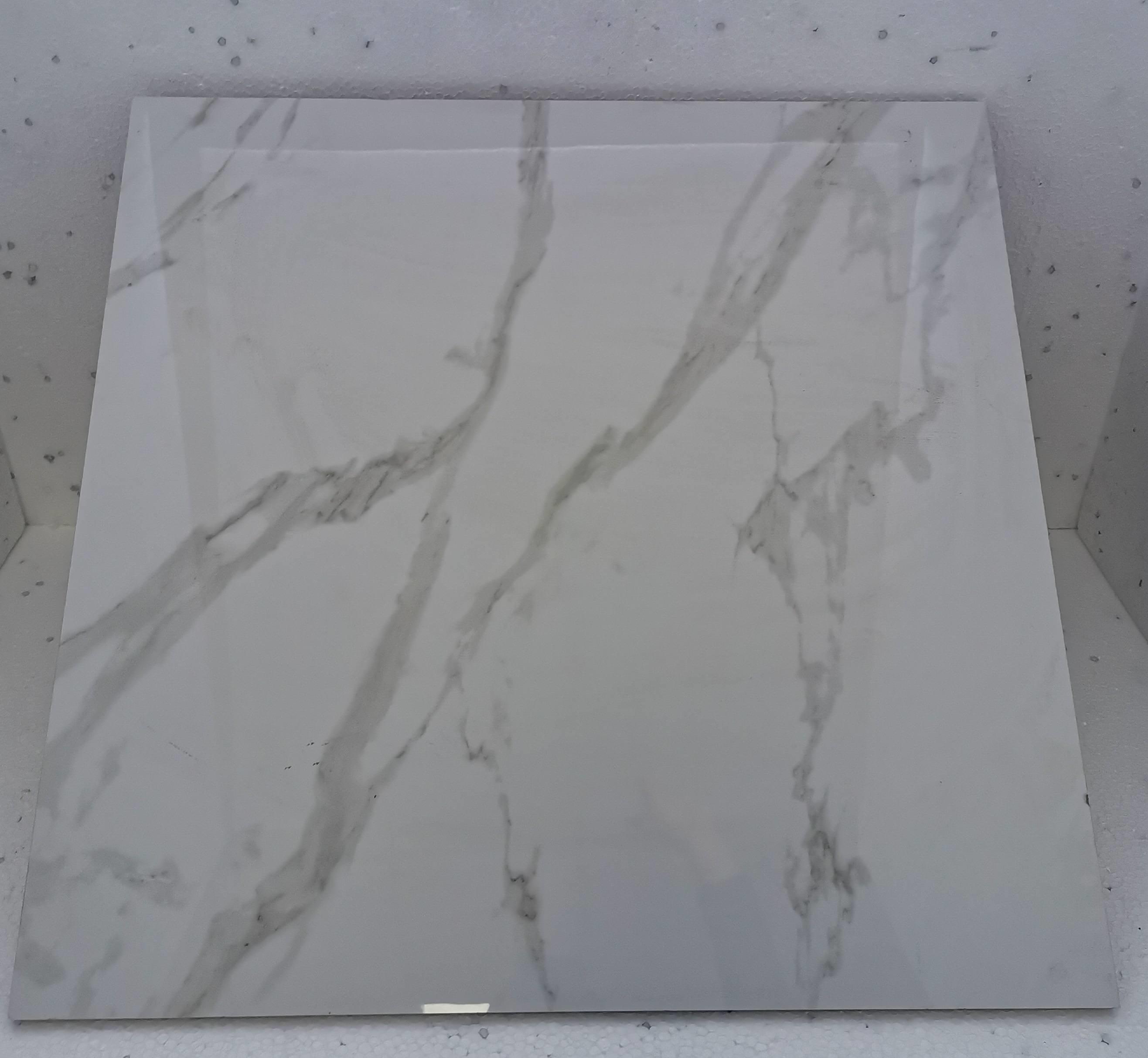 Керамогранит 600х600х9,5мм белый мрамор 1/4шт 1,44м² Китай  234