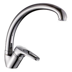 Смеситель д/кухни рычажный B35-25 с высоким поворотным изливом 242 мм 