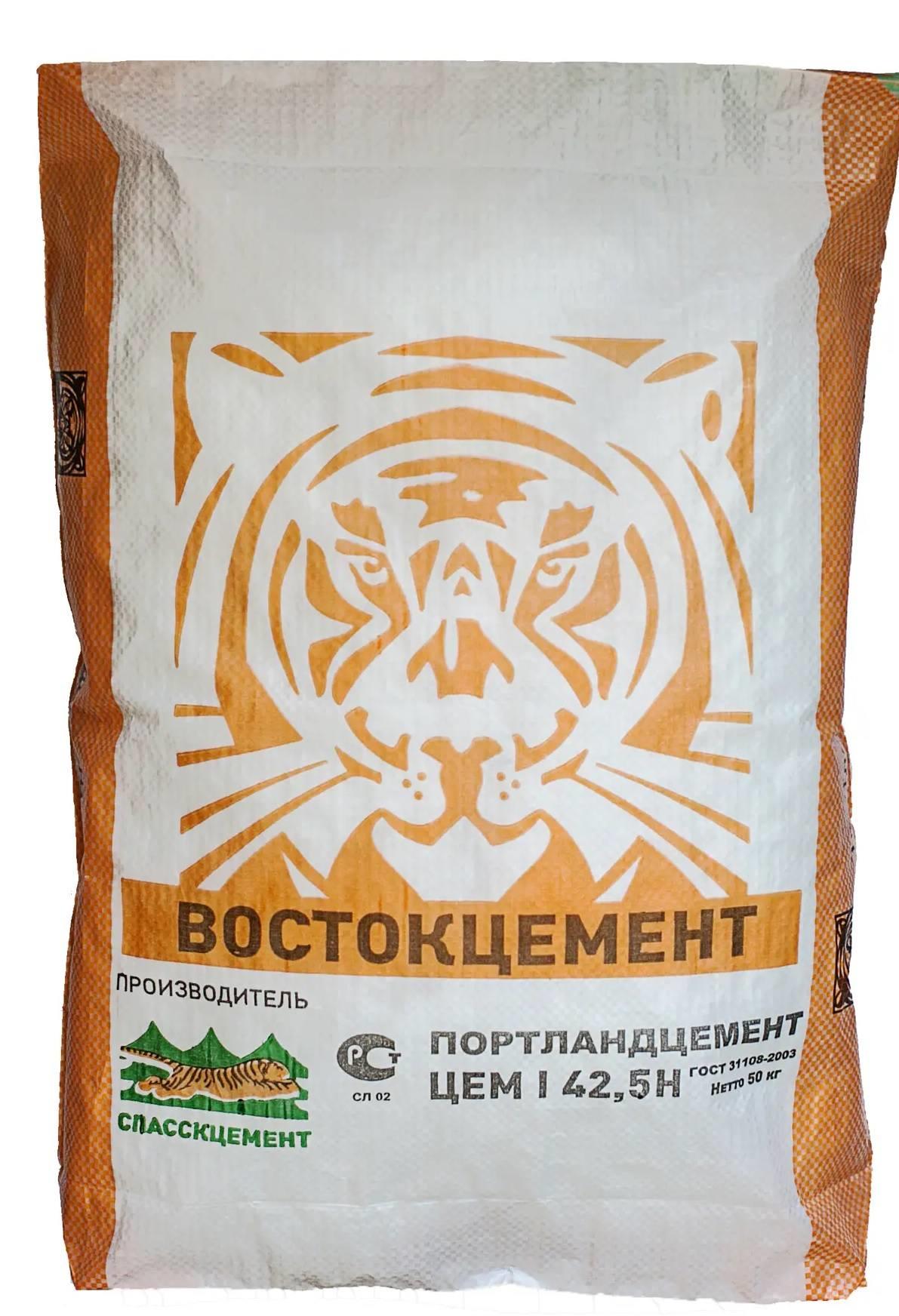Цемент Спасскцемент M500 ЦЕМ I 42.5 Н 50 кг Цемент Спасскцемент M500 ЦЕМ I 42.5 Н 50 кг