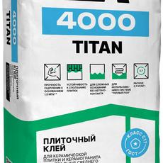 Клей для плитки и керамогранита, подходит для теплого пола, ЕК 4000 TITAN, 25 кг 