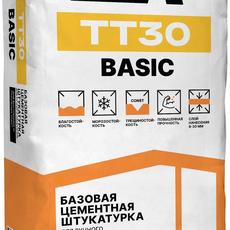 Штукатурка цементная, для наружных и внутренних работ, ЕК TT30 BASIC, 25кг