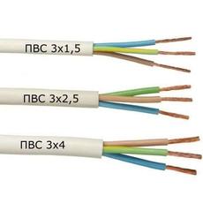 кабель ПВС - подключение быт приборов, круглый