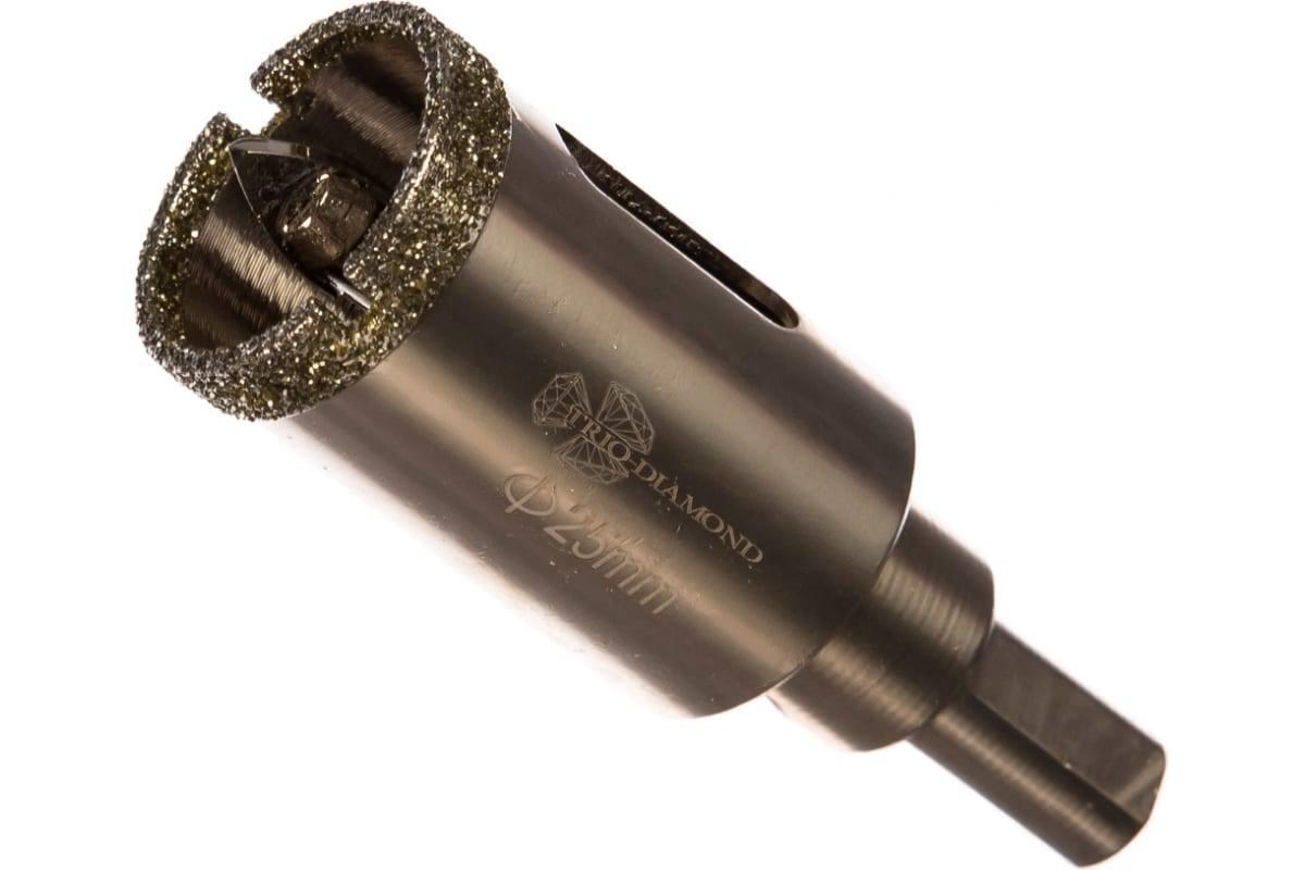 Коронка алмазная  25 мм с центр.сверлом по керамике и кафелю, TRIO-DIAMOND