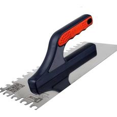 Гладилка зубчатая (зуб коготь) нержавеющая с деревянной ручкой, DECOR