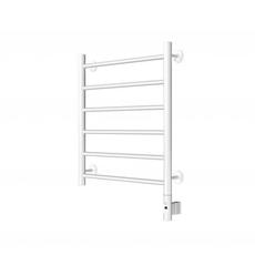 Полотенцесушитель эл. Лесенка 50-60 терморегулятор слева БЕЛЫЙ ГЛЯНЕЦ  