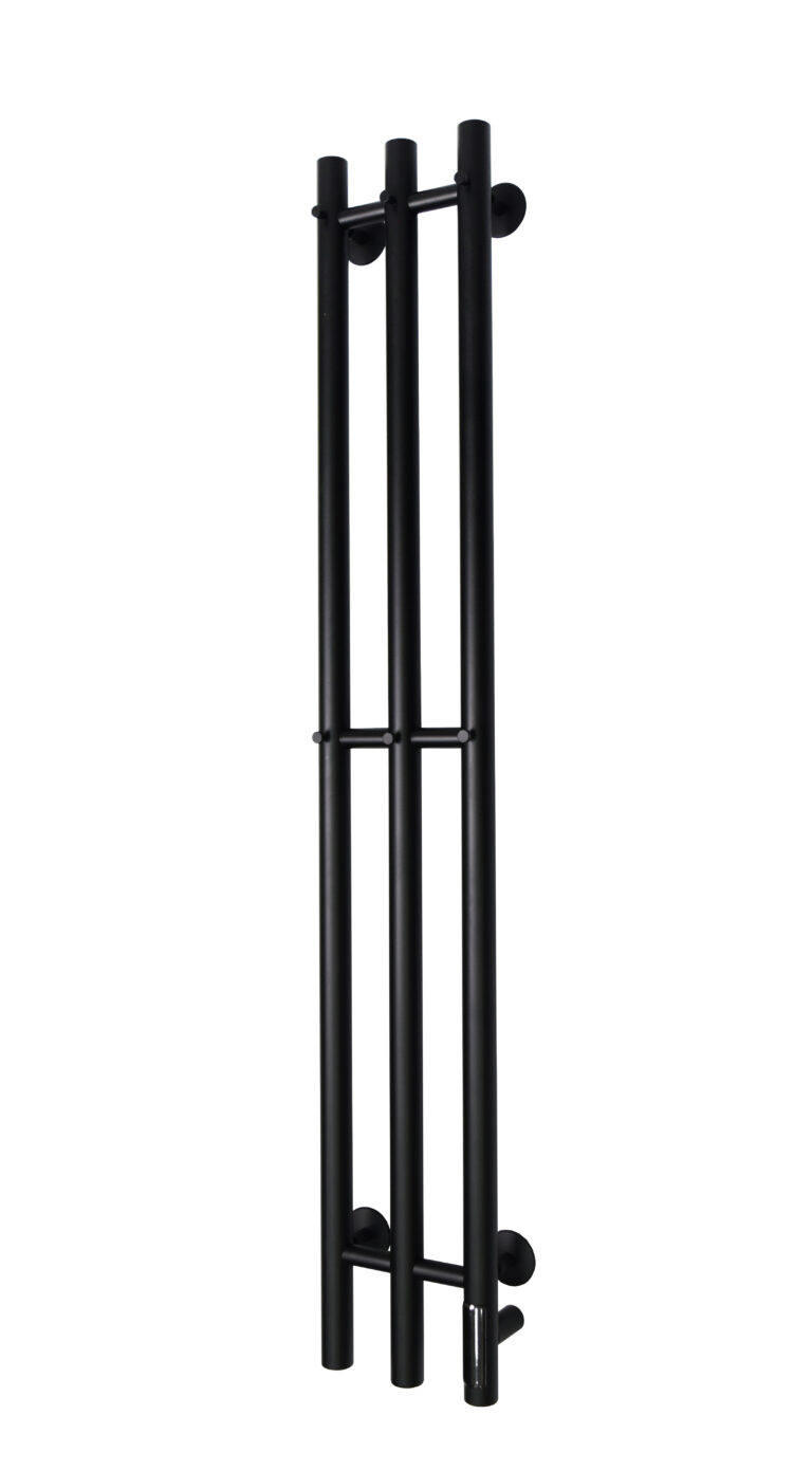 Полотенцесушитель электр. TRIO GR-138  190x1200 П3 (круг) black mat R