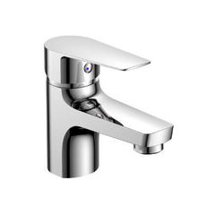 Смеситель д/раковины рычажный S35-11 монолитный, хром 