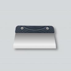 шпатель зубчатый д/клея 2х2 нерж., А2, 200 мм 1/50