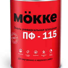 Эмаль красная  0,8 кг ПФ-115 МОККЕ (1/14)