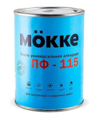 Эмаль голубая 2,7 кг ПФ-115 МОККЕ (1/6)