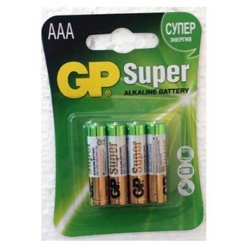 Элемент питания ААA GP super (4) Элемент питания ААA GP super (4)