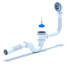 Сифон Ани д/ванн (Е155) с выпус.и перелив.1 1/2