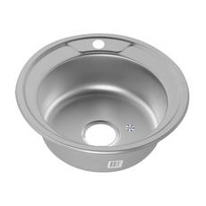 Мойка нержавеющая 490х180 + сифон (круглая) 