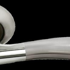 Ручка дверная Rucetti RAP 19 SN/CP белый никель/хром