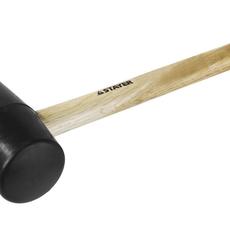 Черная резиновая киянка с деревянной ручкой, STAYER, 0,68кг