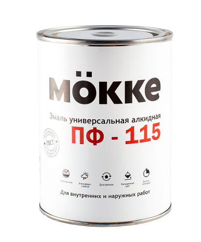 Эмаль белая глянцевая  2,7 кг ПФ-115 МОККЕ (1/6)