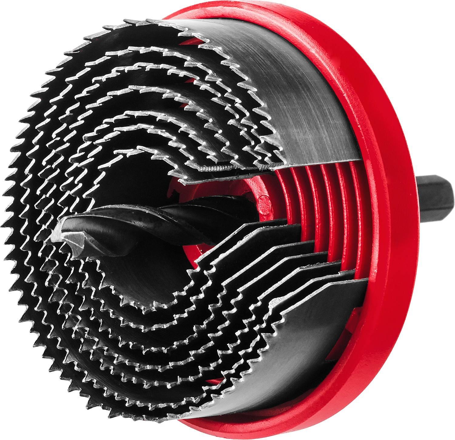 Коронка по дереву кольцевая, набор  26-32-38-45-50-56-64мм