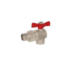 Кран шаровый с американкой  угловой 1/2