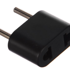 Эл. переходник 6A черный ADP6-03-20 Stekker