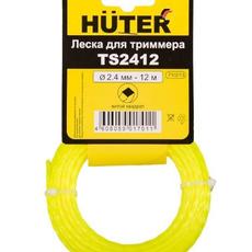 Леска д/триммера Витой квадрат2,4мм-12м HUTER TS2412