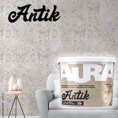 Декоративная штукатурка с эффектом шлифованного камня и необработанного мрамора «AURA  Antik» 16кг